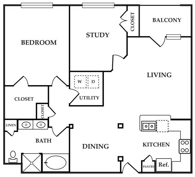 Unit 00-2410 floor plan